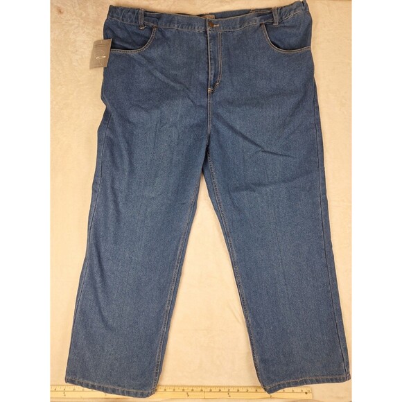 David Taylor Jeans Mens 46x29 Comfort Fit Flex Blue Denim Classic Casual NWT - Picture 1 of 15